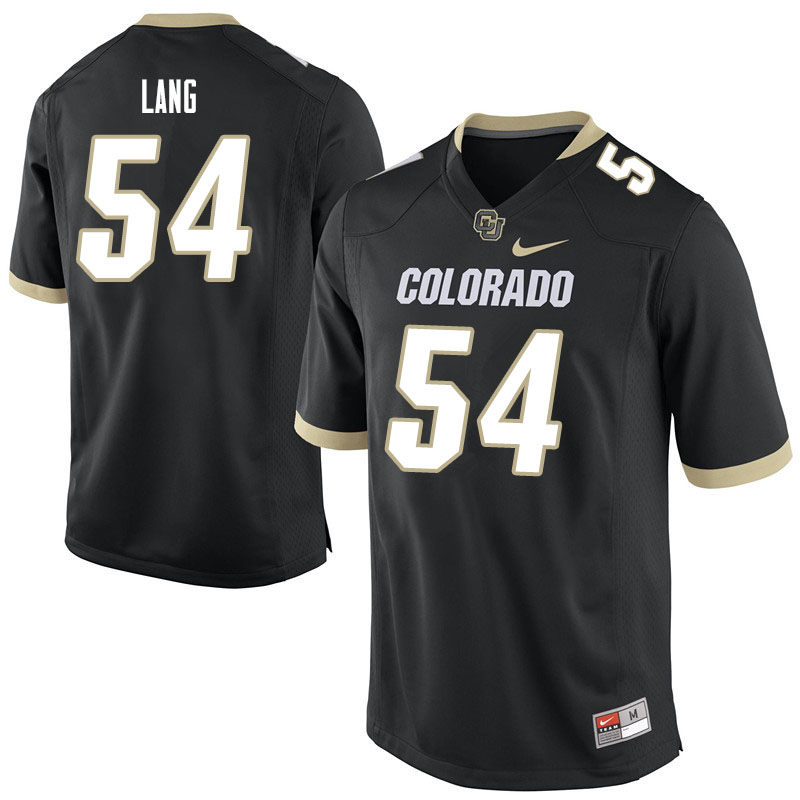 Men #54 Terrance Lang Colorado Buffaloes College Football Jerseys Sale-Black